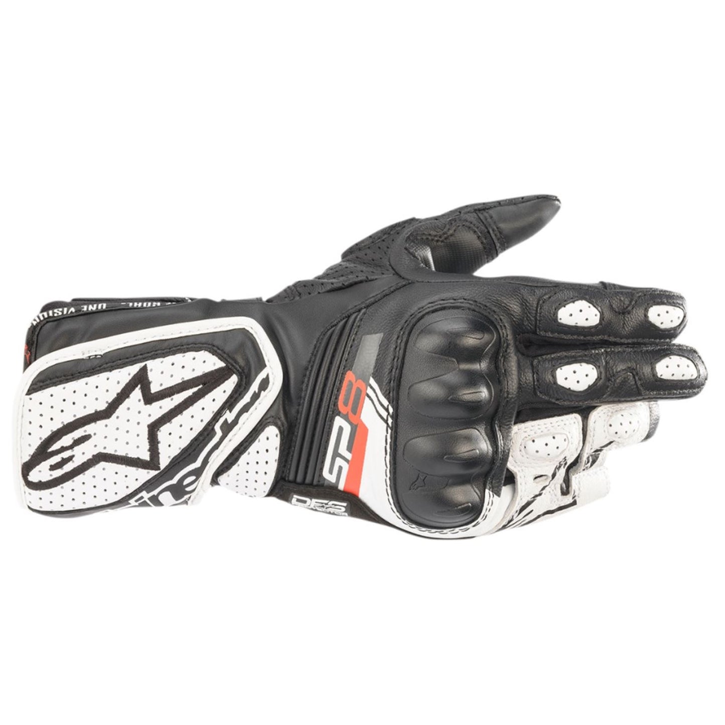 Alpinestars Stella SP-8 V3 Gloves - Black/White - XS [MPN: 3518321-12-XS]_792337