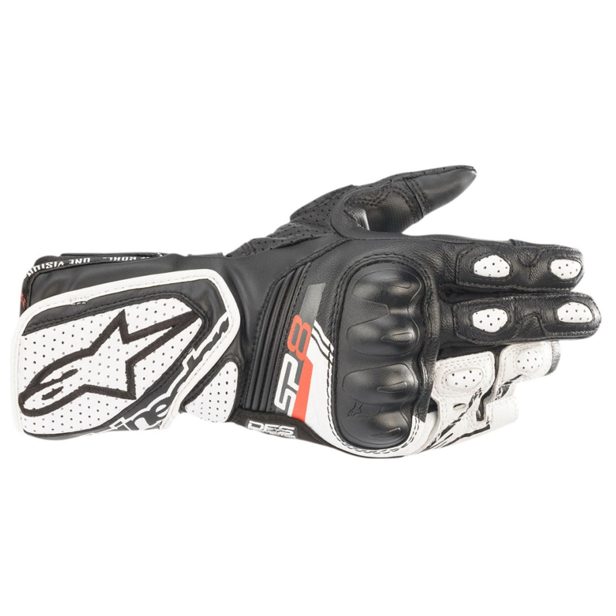 Alpinestars Stella SP-8 V3 Gloves - Black/White - XS [MPN: 3518321-12-XS]_792337