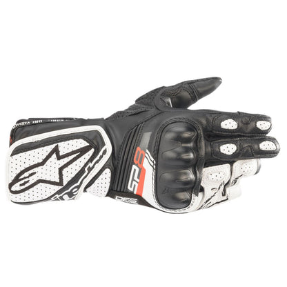 Alpinestars Stella SP-8 V3 Gloves - Black/White - XS [MPN: 3518321-12-XS]_792337