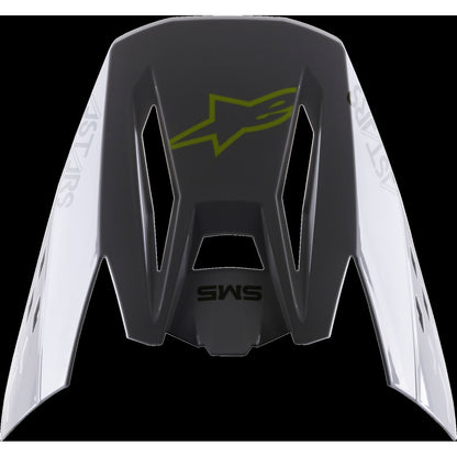 Alpinestars S-M5 Bond Visor Silver/Yellow Fluo Glossy [MPN: 8983422-1915-OS]_754680