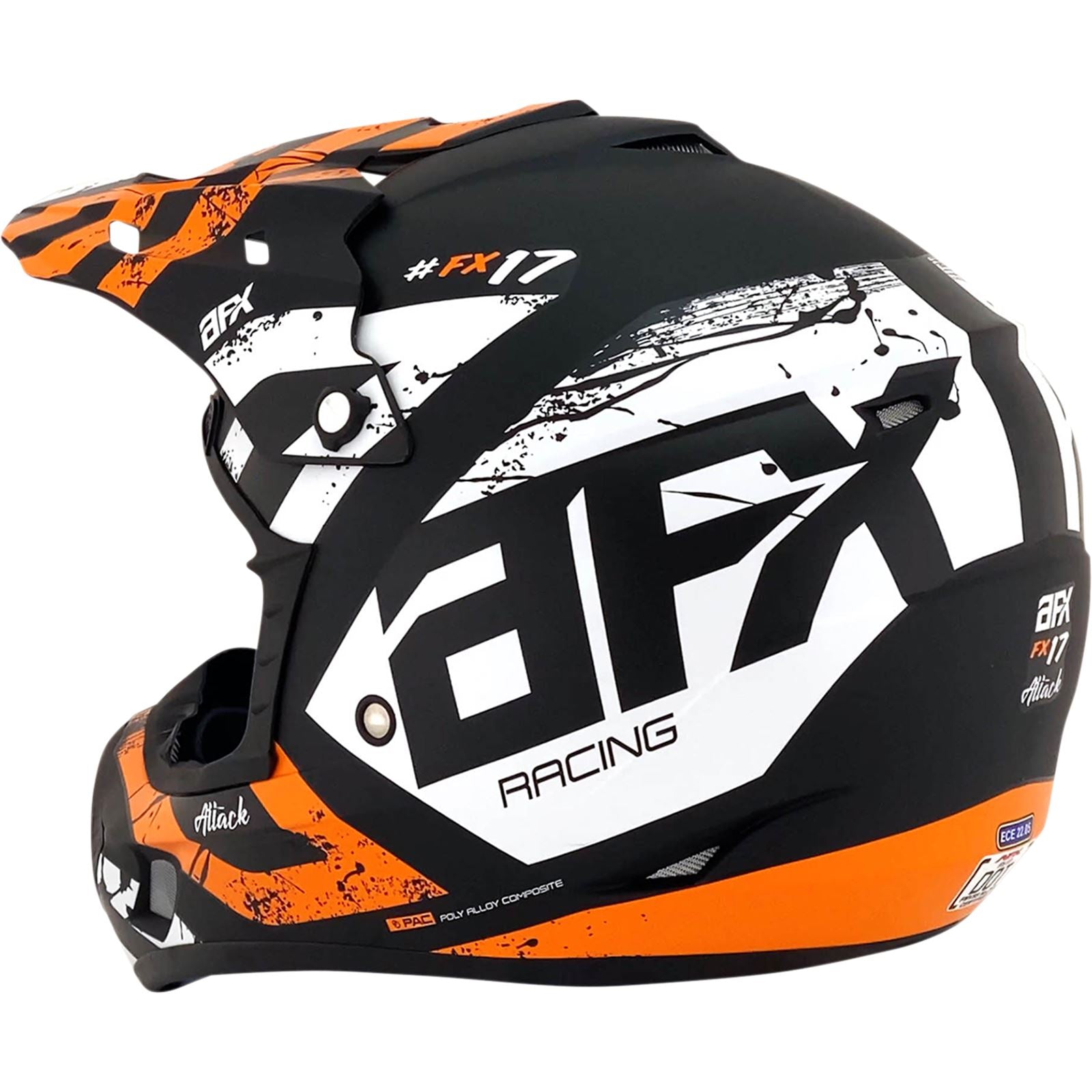 AFX FX-17 Helmet - Attack - Matte Black/Orange - 4XL 0110-7642_1033191