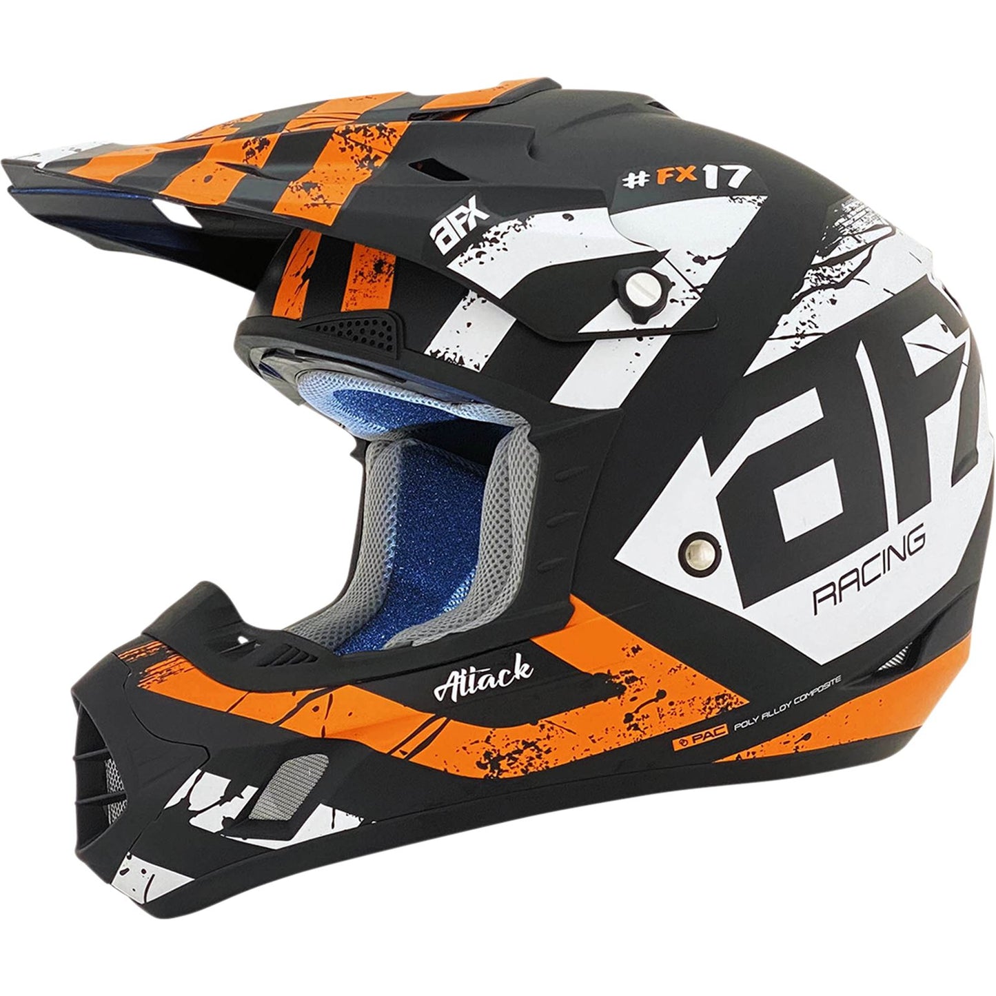 AFX FX-17 Helmet - Attack - Matte Black/Orange - 4XL 0110-7642_1033192