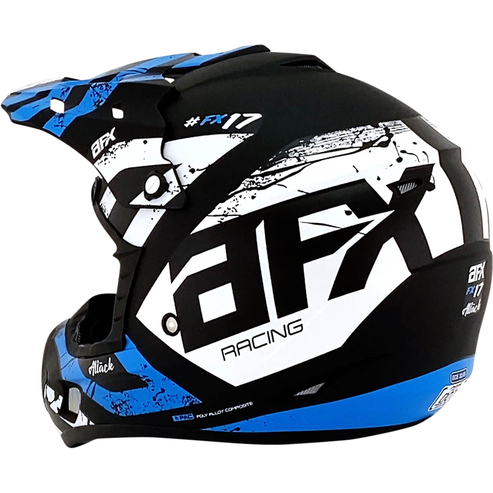 AFX FX-17 Helmet - Attack - Matte Black/Blue - 4XL 0110-7644_1033201