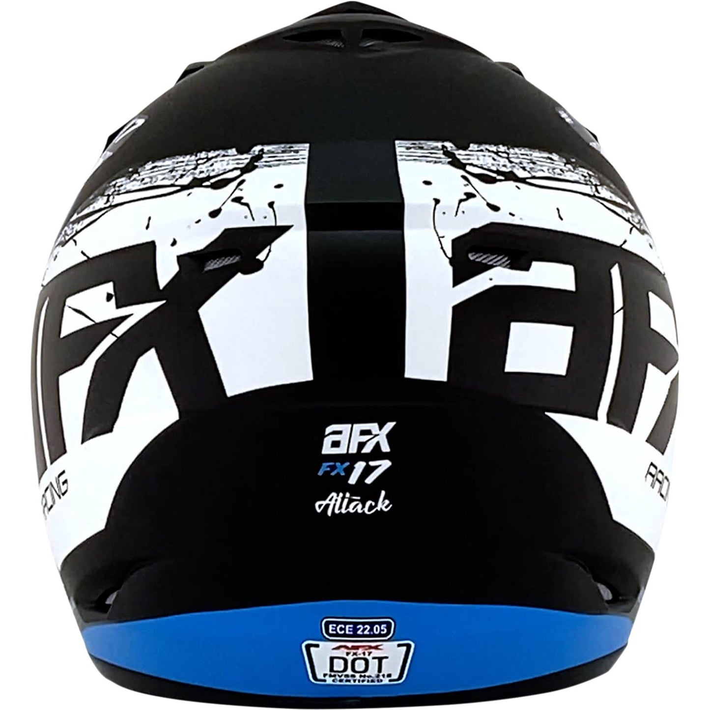 AFX FX-17 Helmet - Attack - Matte Black/Blue - 4XL 0110-7644_1033203