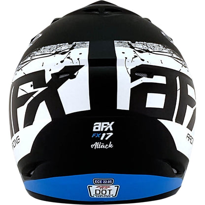 AFX FX-17 Helmet - Attack - Matte Black/Blue - 4XL 0110-7644_1033203