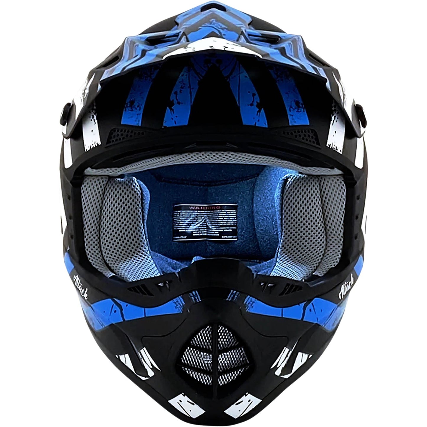 AFX FX-17 Helmet - Attack - Matte Black/Blue - 4XL 0110-7644_1033204