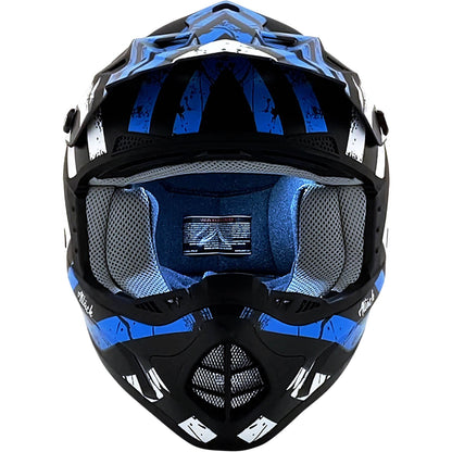 AFX FX-17 Helmet - Attack - Matte Black/Blue - 4XL 0110-7644_1033204