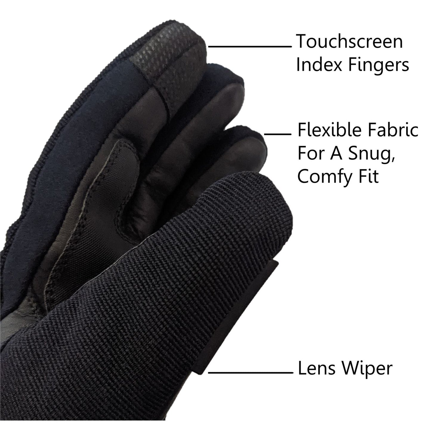 California Heat 7V Activflexx Gloves, Black_756038