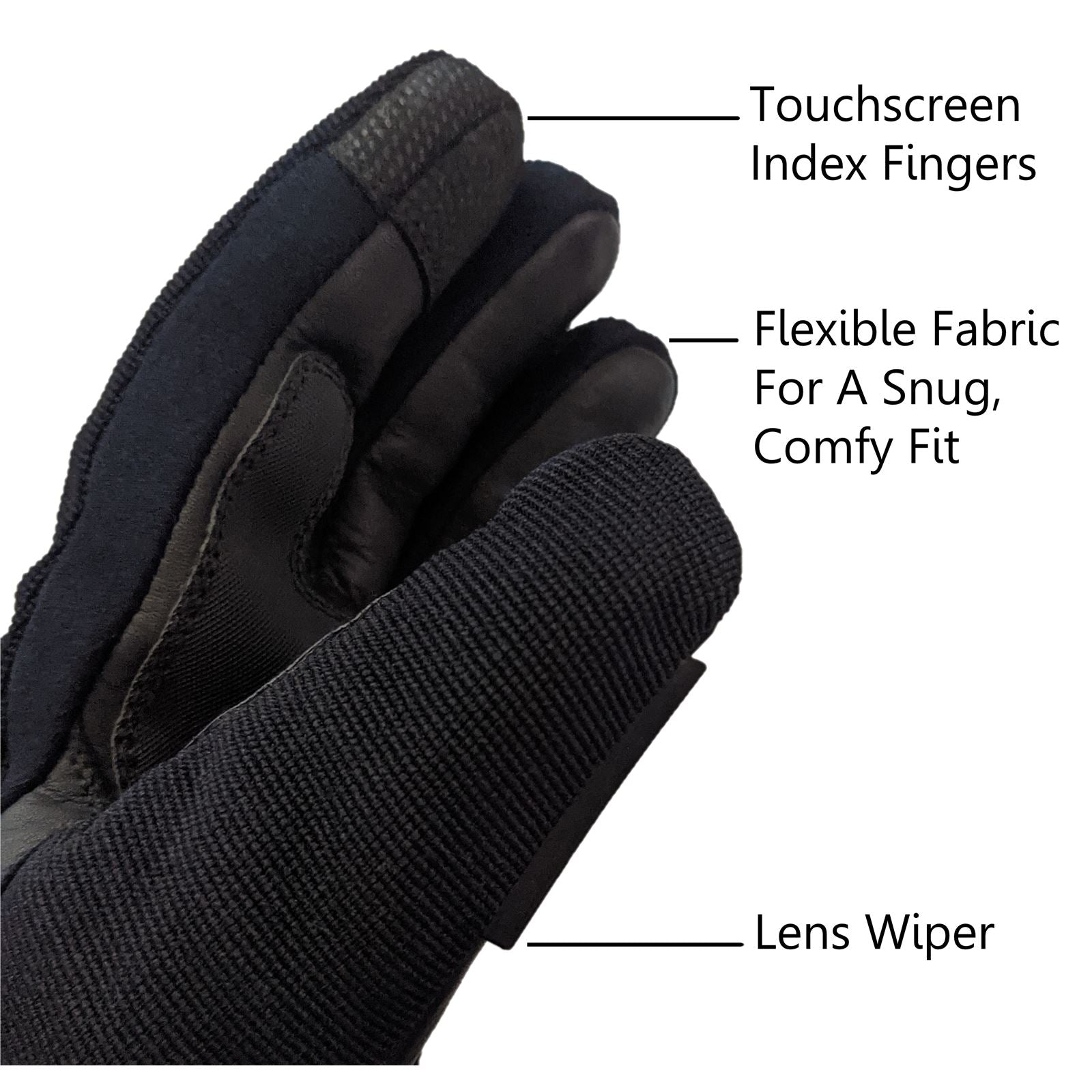 California Heat 7V Activflexx Gloves, Black_756038