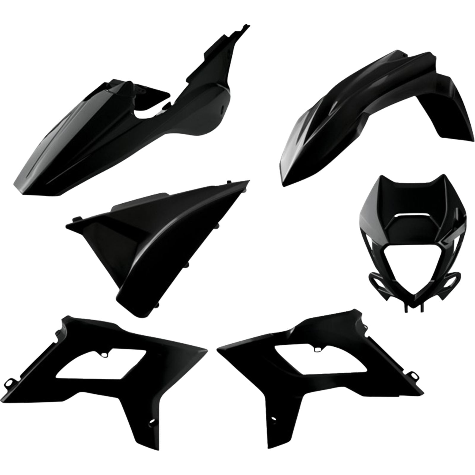 Polisport Enduro Restyling Kit, Black [MPN: 91077]_2114203