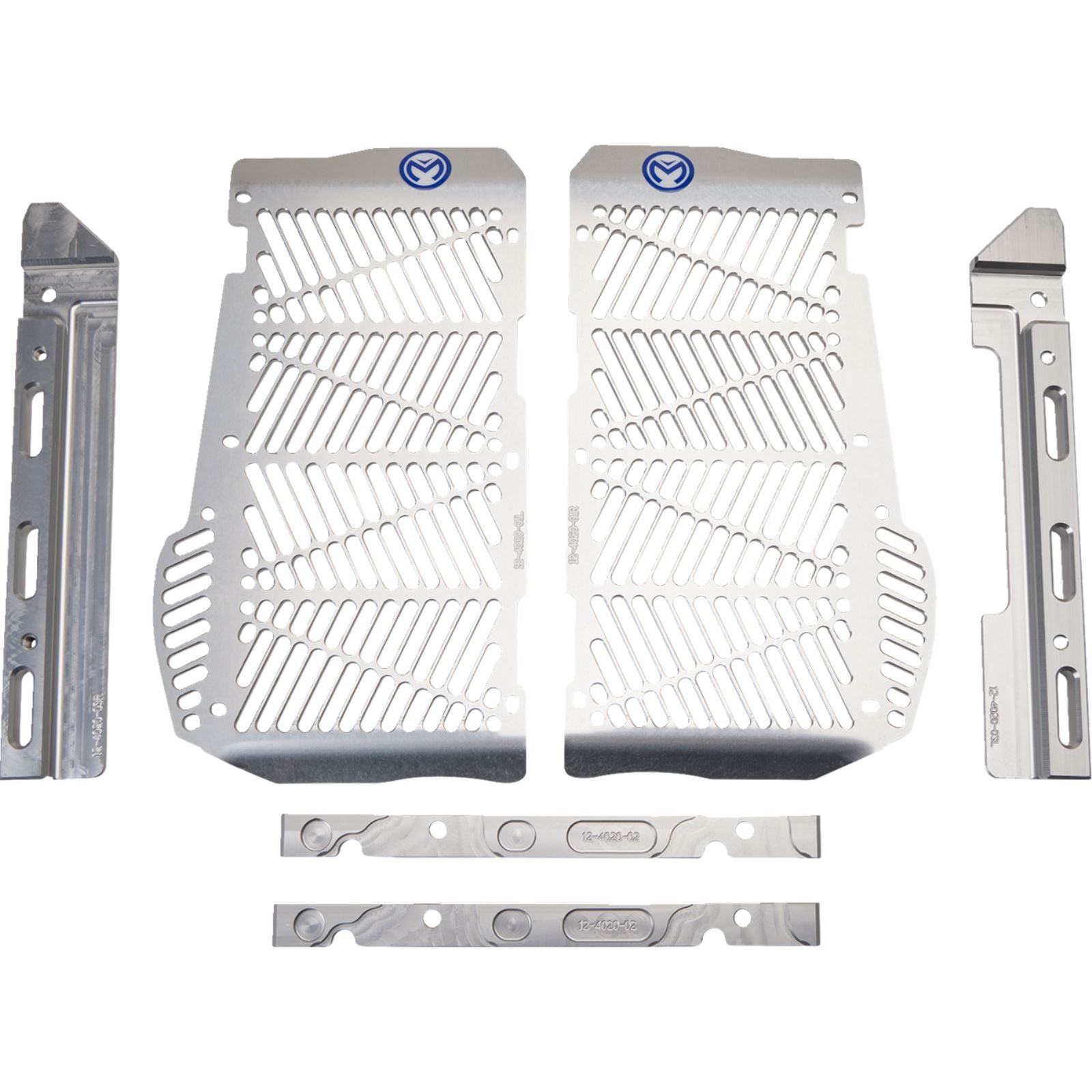 Moose Offroad Billet Radiator Guards - Silver for Beta 12-4020_1362678