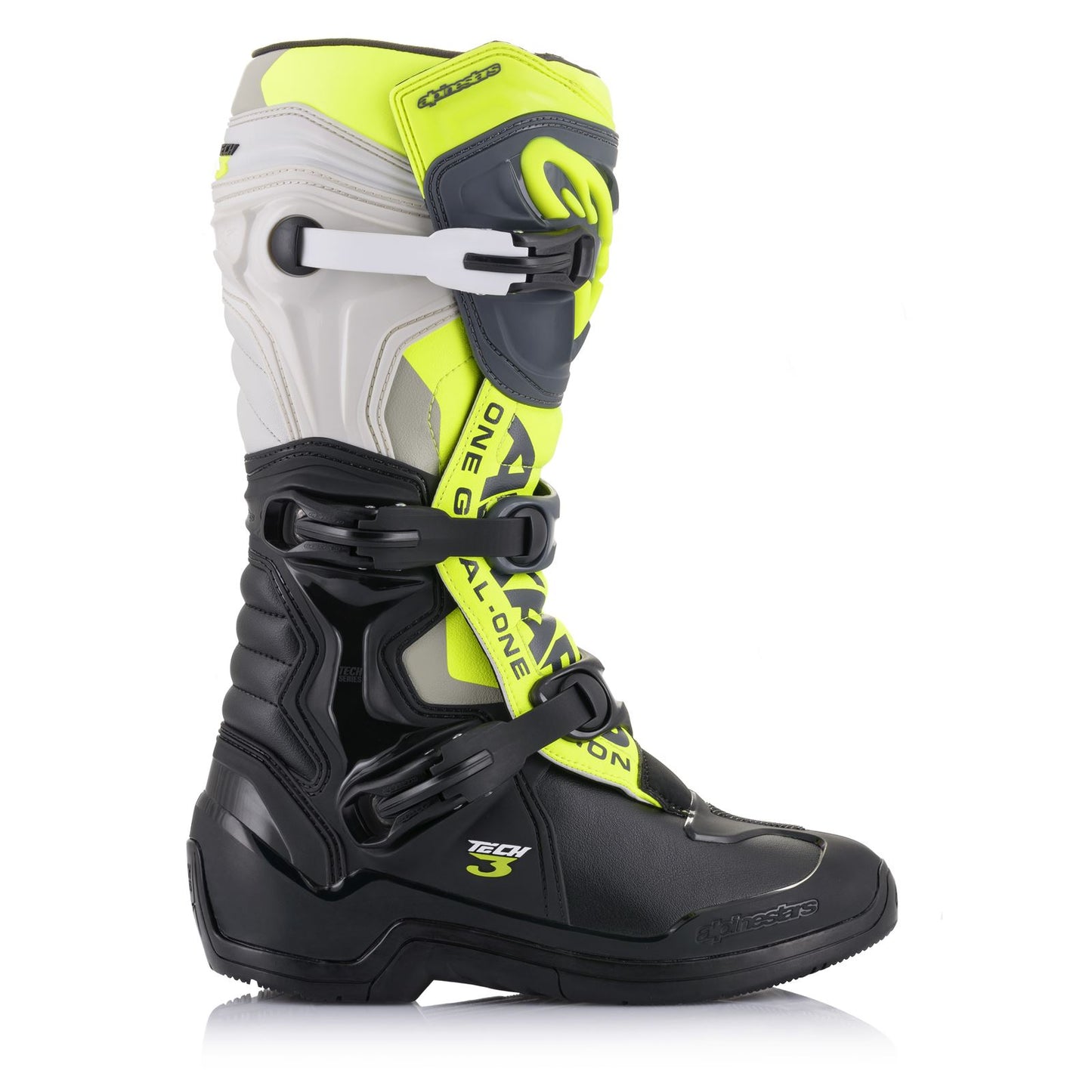 Alpinestars Tech 3 Boots - Black/Gray/Yellow Fluorescent_1005716