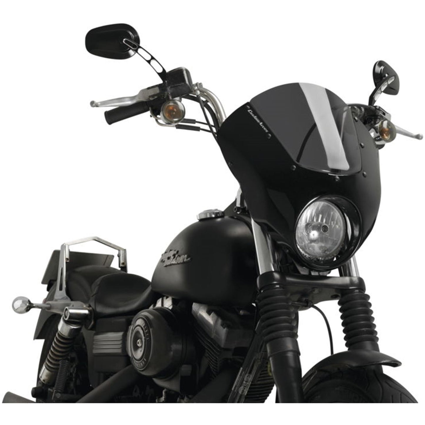 Custom Acces Dark Night Semi-Fairing - Dark Smoke for Harley-Davidson FXDB [MPN: CUP0023F]_765482