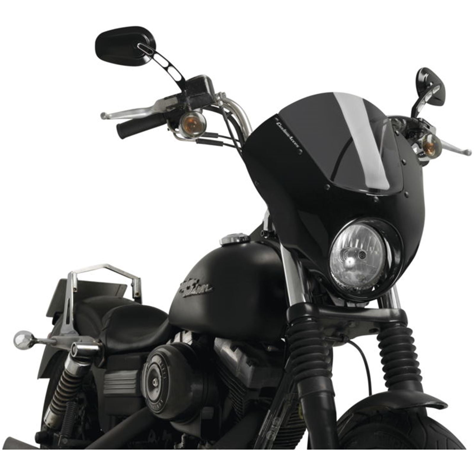 Custom Acces Dark Night Semi-Fairing - Dark Smoke for Harley-Davidson FXDB [MPN: CUP0023F]_765482