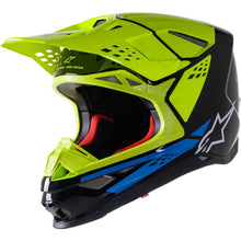 Alpinestars Supertech M8 Helmet - Factory - Black/Yellow/Blue Medium [MPN: 8302922-1578-M]_904520
