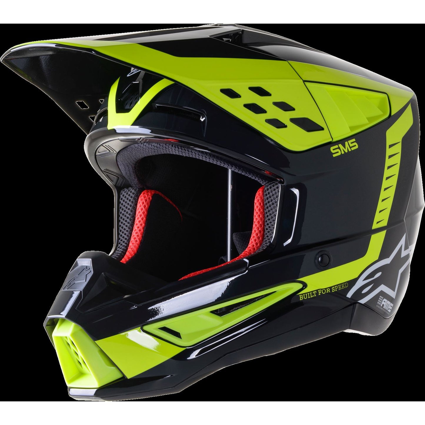 Alpinestars S-M5 Beam Helmet Black/Anthra/Yellow Fluo Glossy Large [MPN: 8303722-1151-L]_758421