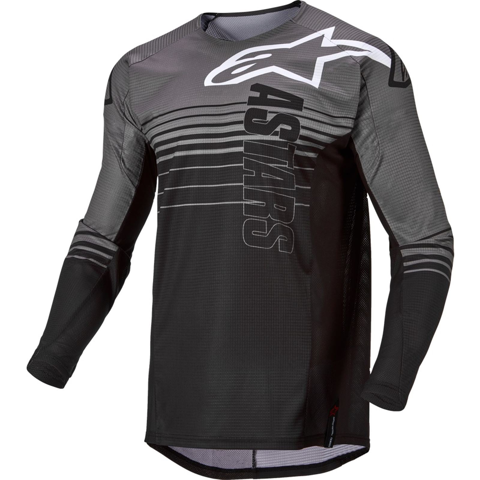 Alpinestars Techstar Graphite Jersey - Dark Gray/Black - Large [MPN: 3760922-9310-L]_838042