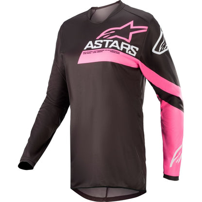 Alpinestars Stella Fluid Chaser Jersey - Black/Pink Flo - XS [MPN: 3782422-1390-XS]_838324