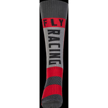 Fly Racing MX Socks Thick Red/Grey LG/XL [MPN: 350-0550L]_760675
