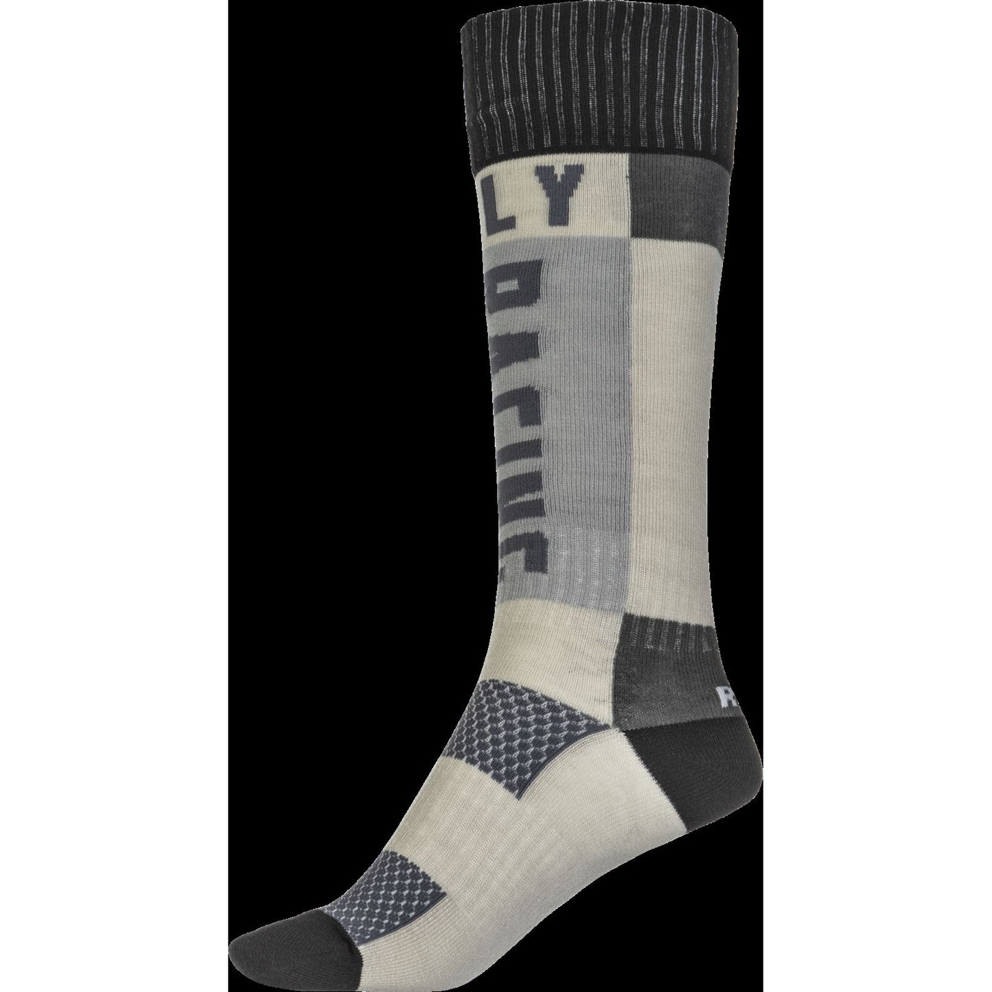 Fly Racing Youth MX Socks Thick Grey/Black 350-0552Y_760650
