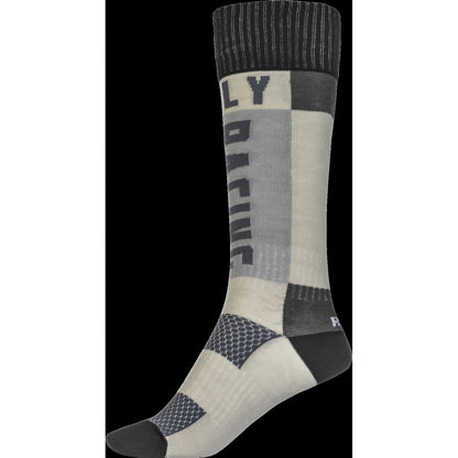 Fly Racing Youth MX Socks Thick Grey/Black 350-0552Y_760650