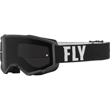 FLY Racing Focus Sand Goggles - Black/White Dark Smoke Lens [MPN: 37-51147]_883138