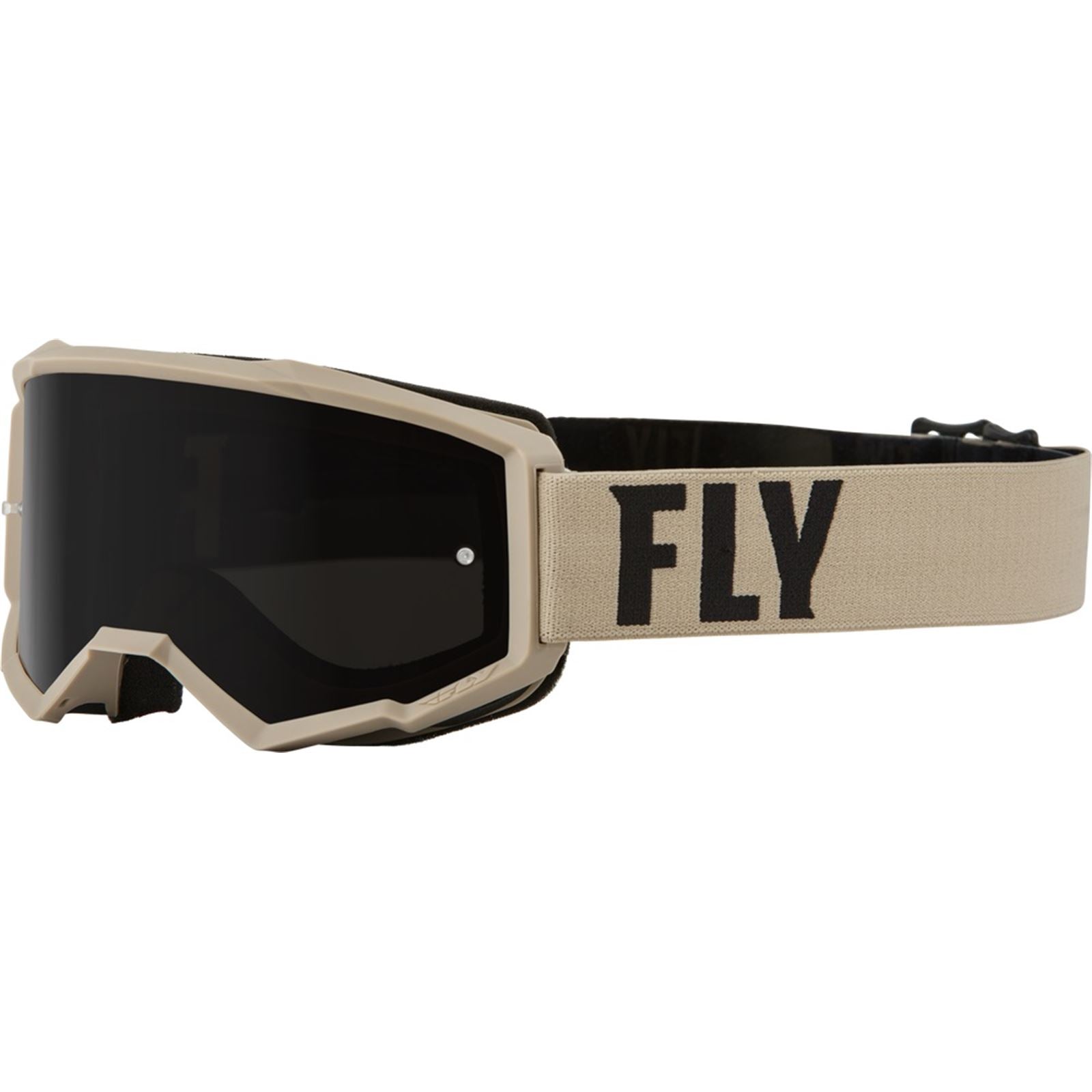 Fly Racing Focus Sand Goggles - Khaki/Brown Dark Smoke Lens 37-51148_883143