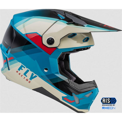 Fly Racing Formula CP Rush Helmet Black/Stone/Dark Teal Youth Large [MPN: 73-0022YL]_864274