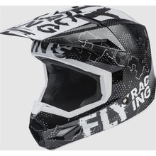 Fly Racing Youth Kinetic Scan Helmet - Black/White _1158131