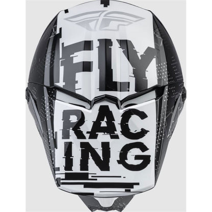 Fly Racing Youth Kinetic Scan Helmet - Black/White _1158128