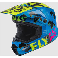 Fly Racing Youth Kinetic Scan Helmet - Blue/Hi-Vis/Pink _1158143