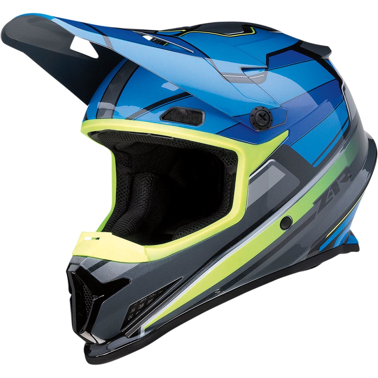 Z1R Rise Helmet MC Blue/Hi-Vis Yellow Small 0110-7193_1034203