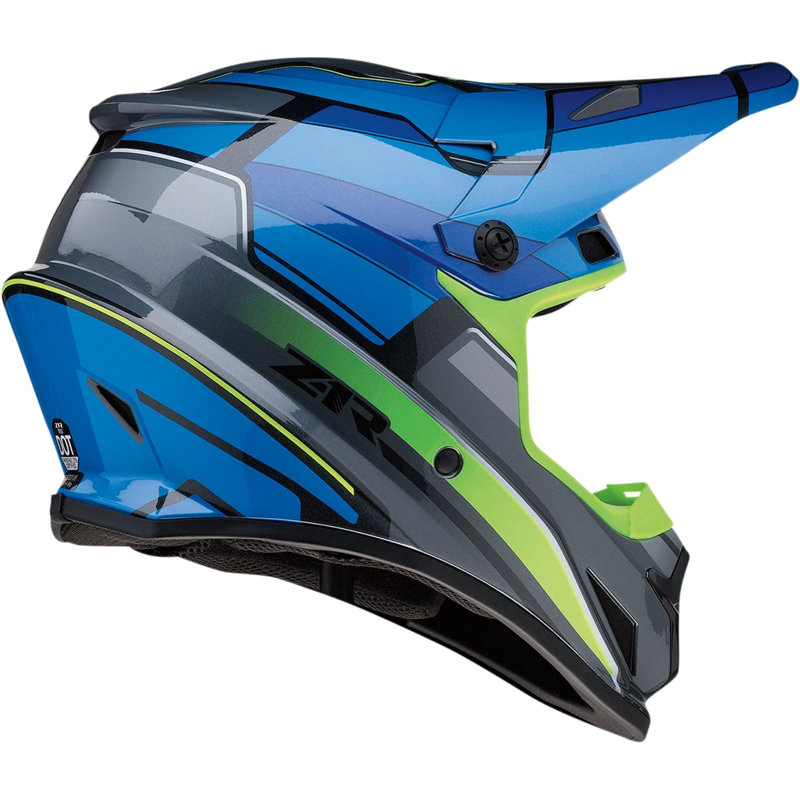 Z1R Rise Helmet MC Blue/Hi-Vis Yellow Small 0110-7193_1034204