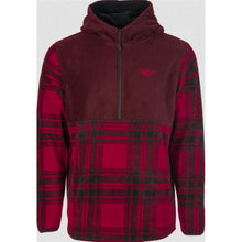 Fly Racing Fly Half Zip Pullover Hoodie Red Plaid Medium 354-0022M_867150
