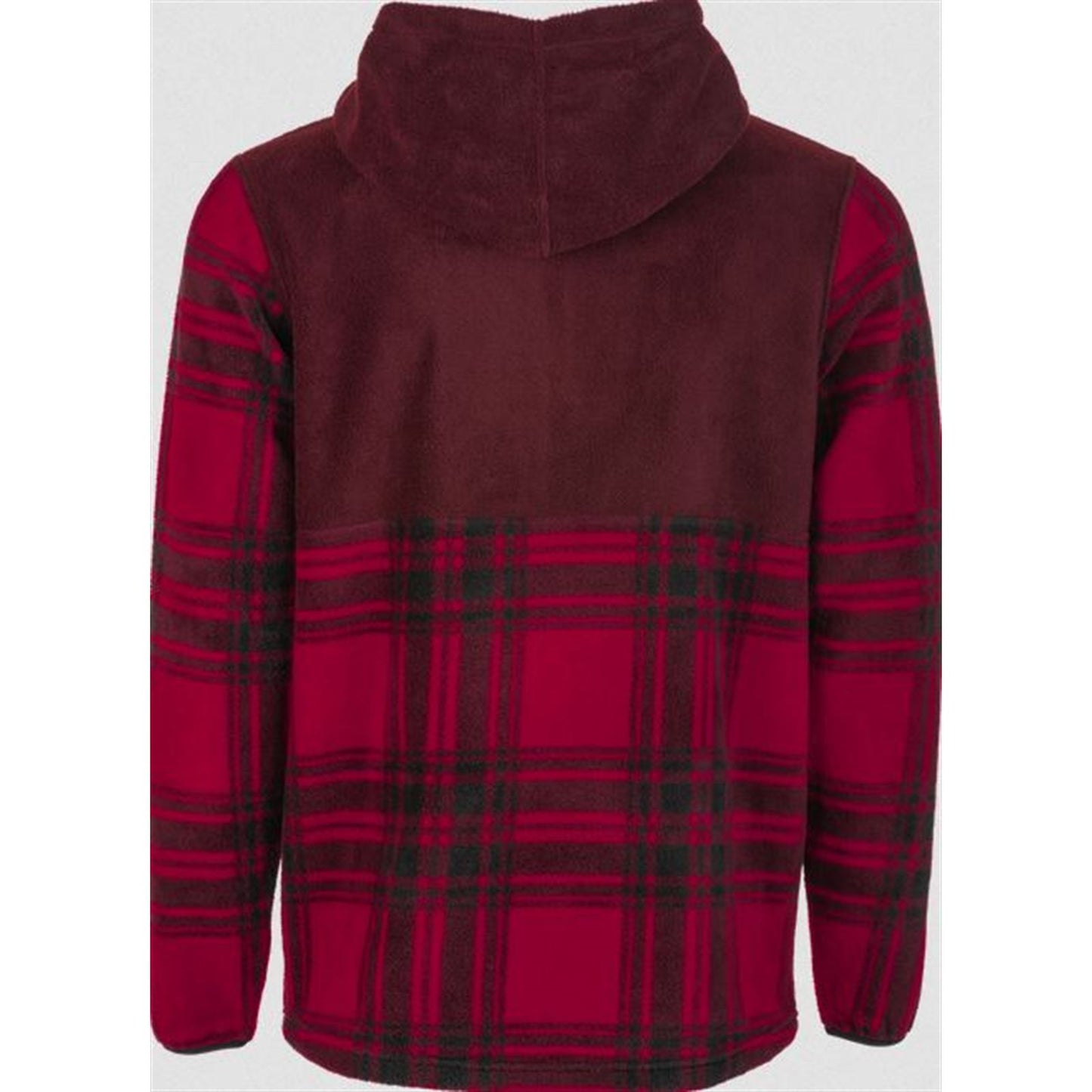 Fly Racing Fly Half Zip Pullover Hoodie Red Plaid Small 354-0022S_867147