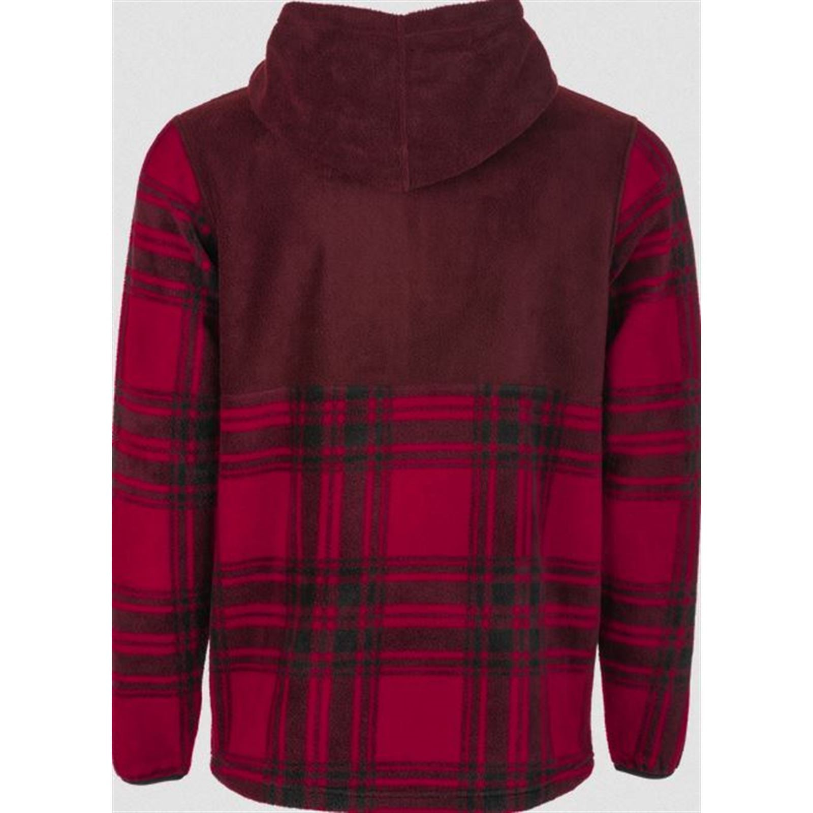 Fly Racing Fly Half Zip Pullover Hoodie Red Plaid XXL 354-00222X_867144