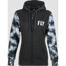 Fly Racing Women's Fly Tie-Dye Zip Up Hoodie Black/Grey Medium 358-0070M_871396