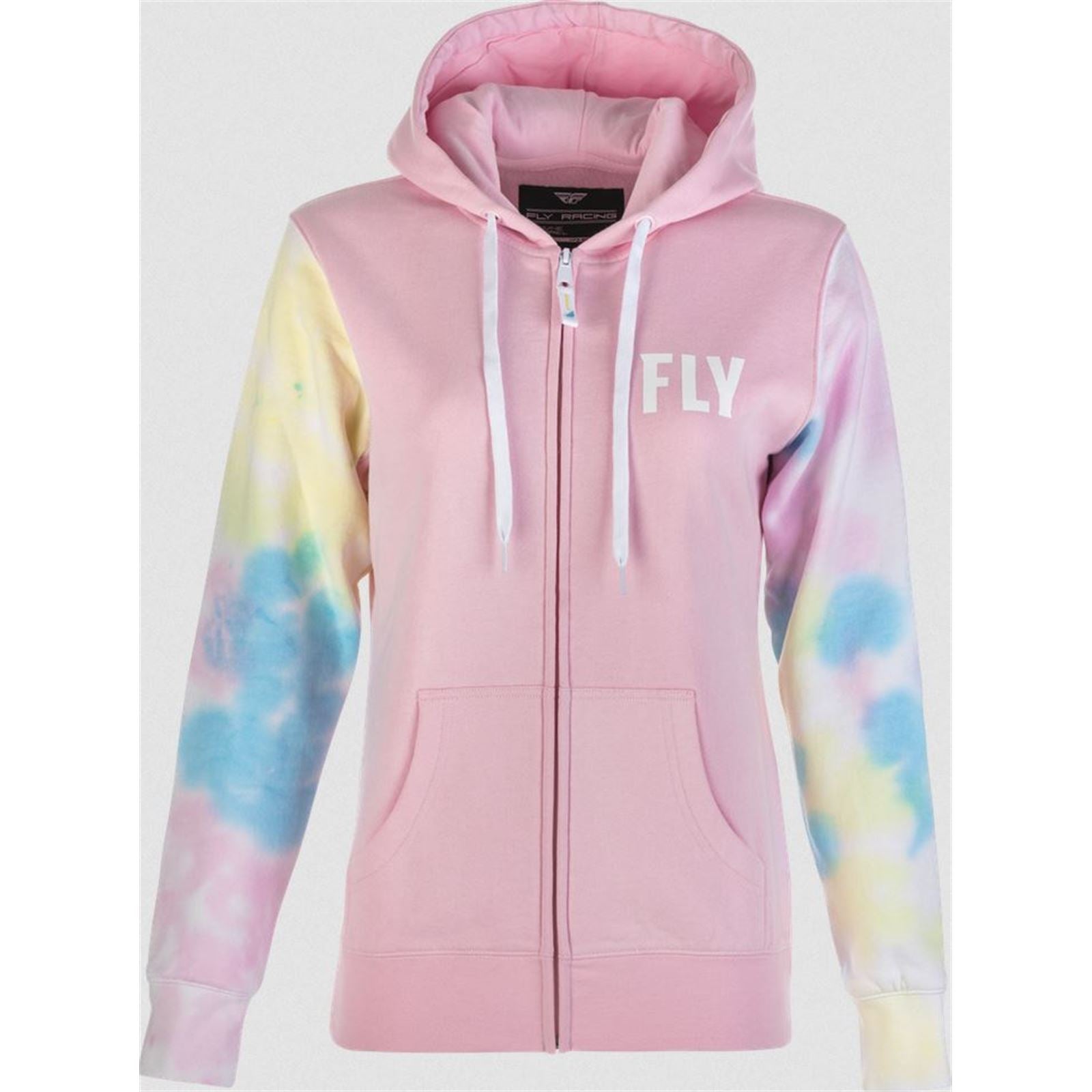 Fly Racing Women's Fly-Dye Zip Up Hoodie Pink/Yellow/Blue X-Large 358-0071X_871414
