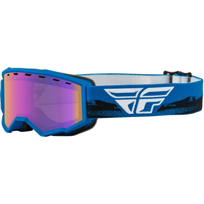 Fly Racing Youth Focus Snow Goggles - Blue/Black Blue Mirror/Amber Lens 37-50161_882933