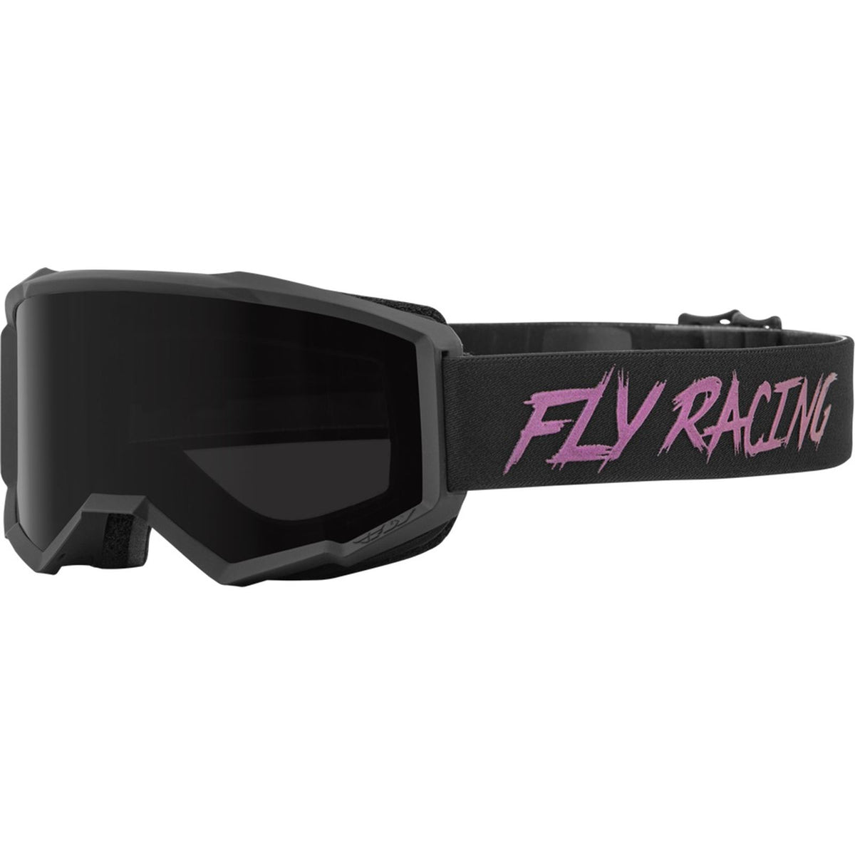 FLY Racing Zone Goggles - Black/Fusion Smoke Hydrophobic Lens OPEN BOX [MPN: 37-51671]_2746163