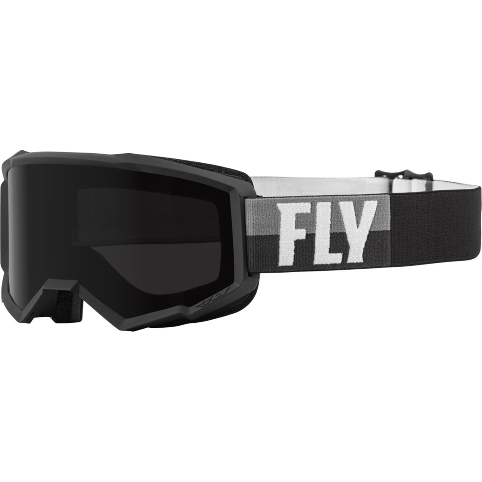 Fly Racing Zone Watersport Goggles - Black/White Dark Smoke Hydrophobic Lens 37-51672_883265