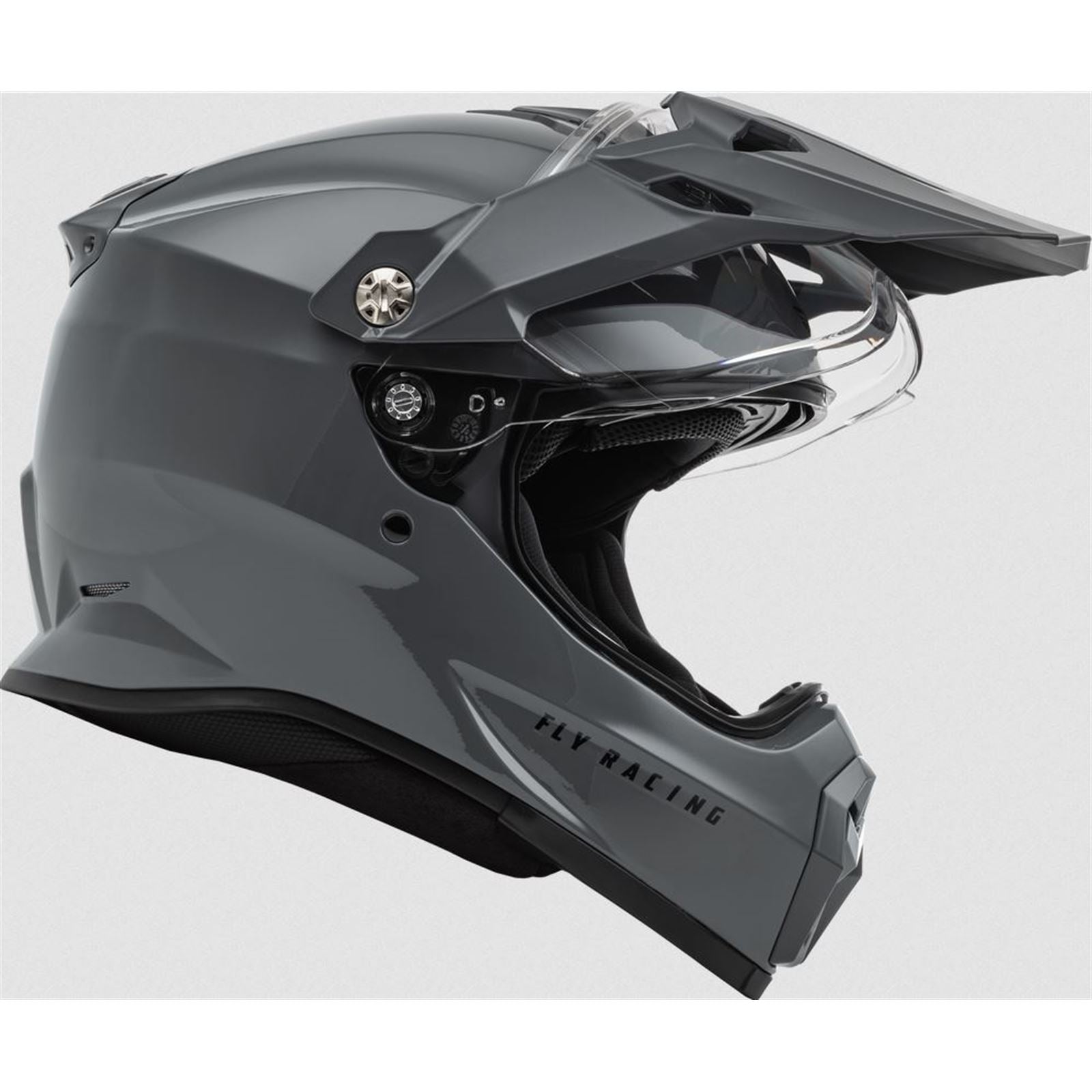 Fly Racing Trekker Solid Helmet, Grey_894234
