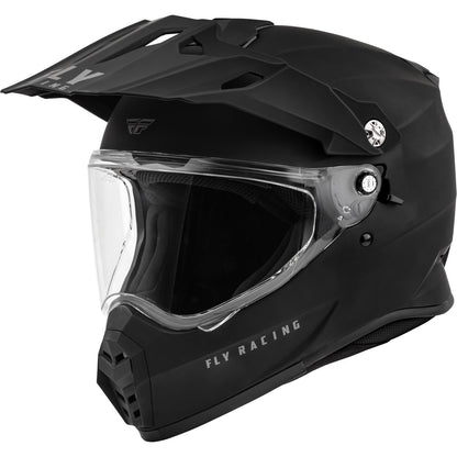 Fly Racing Trekker Solid Helmet, Matte Black_1068097