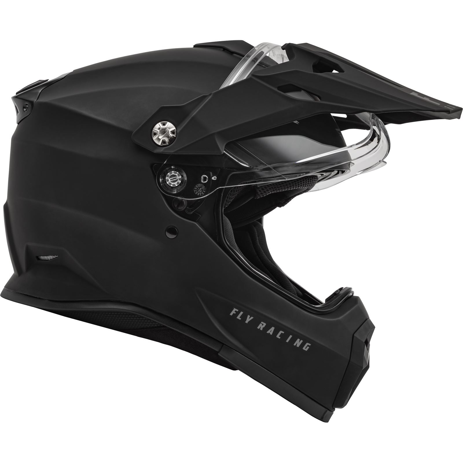 Fly Racing Trekker Solid Helmet, Matte Black_1068101