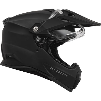 Fly Racing Trekker Solid Helmet, Matte Black_1068101