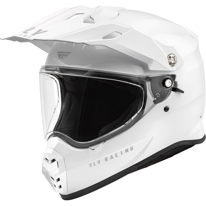 Fly Racing Trekker Solid Helmet, White_1068177
