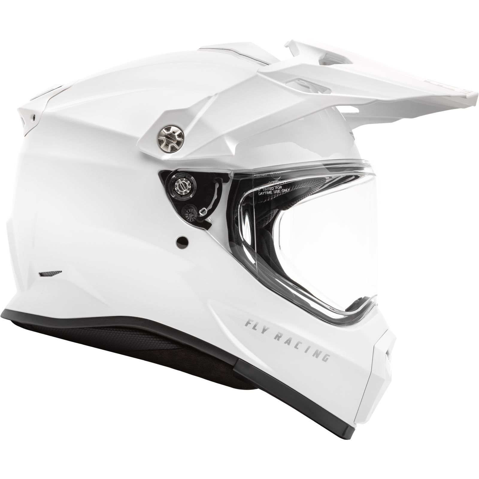 Fly Racing Trekker Solid Helmet, White_1068155