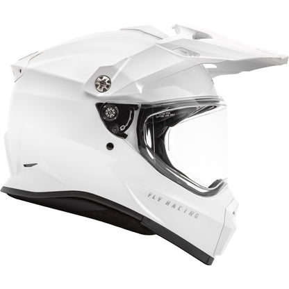 Fly Racing Trekker Solid Helmet, White_1068155