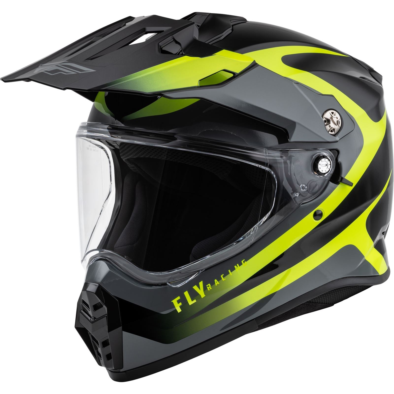 Fly Racing Trekker Pulse Helmet, Black/Hi-Vis_1068132