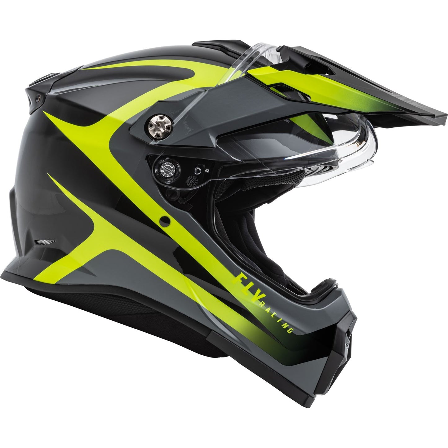 Fly Racing Trekker Pulse Helmet, Black/Hi-Vis_1068136